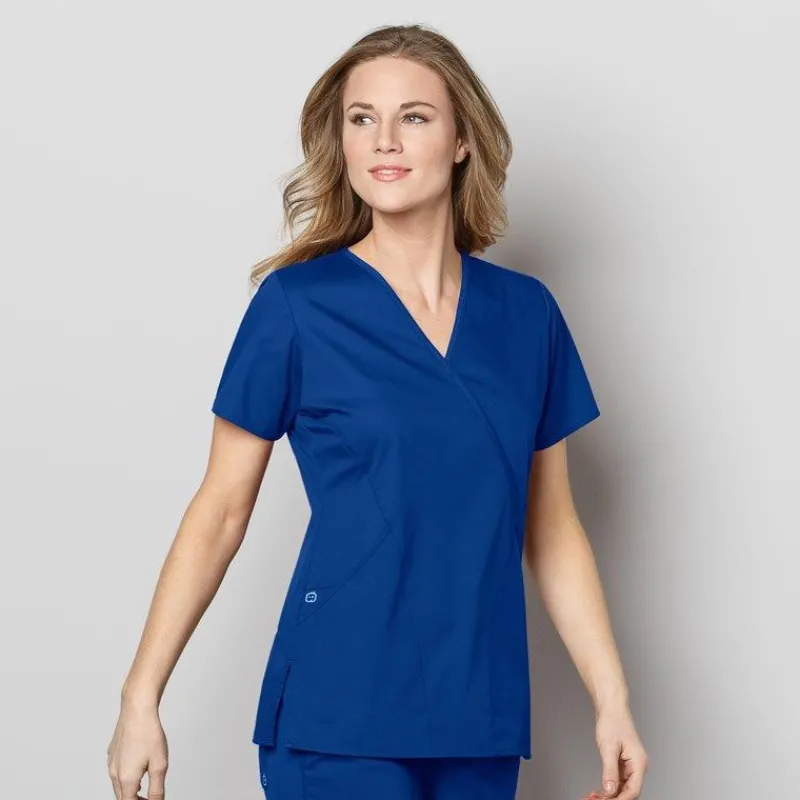 Wonderwink Wonder Work Scrub Tops*Wink WonderWORK Women's Mock Wrap Scrub Top