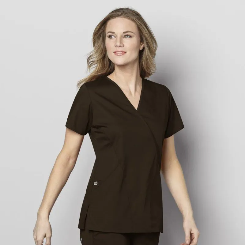 Wonderwink Wonder Work Scrub Tops*Wink WonderWORK Women's Mock Wrap Scrub Top