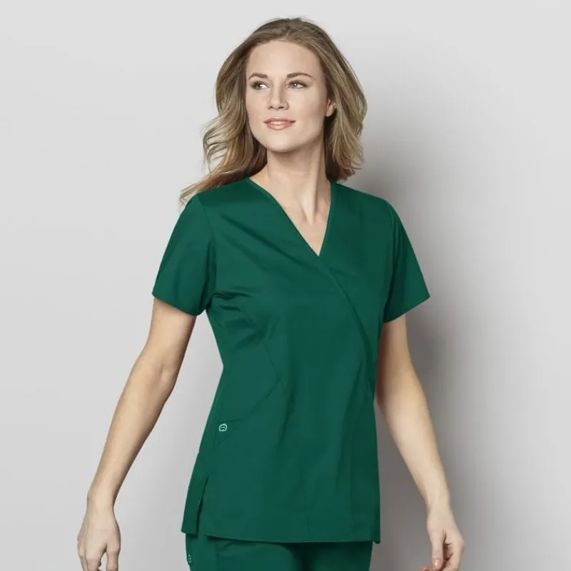 Wonderwink Wonder Work Scrub Tops*Wink WonderWORK Women's Mock Wrap Scrub Top