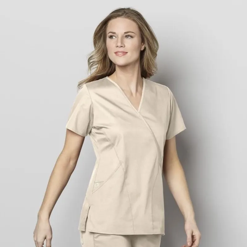 Wonderwink Wonder Work Scrub Tops*Wink WonderWORK Women's Mock Wrap Scrub Top