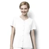 Wonderwink Wonder Work Scrub Tops*Wink WonderWORK Women's Short Sleeve Snap Front Scrub Top