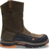 Wolverine Non-Slip Boots | Non-Steel Safety Toe*Wolerine Men's 10" Overpass Waterproof Composite-Toe Wellington Work Boot Dark Coffee