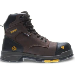 Wolverine Non-Slip Boots | Met Guard*Blade LX Anti-Fatigue Waterproof Composite MetGuard Work Boot Dark Brown