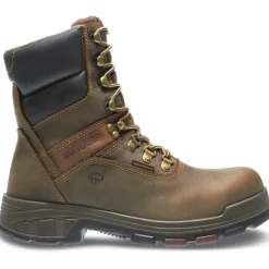 Wolverine Non-Slip Boots | Non-Steel Safety Toe*Cabor EPX Anti-Fatigue Slip Resistant Composite-Toe Work Boot Brown