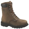Wolverine Non-Slip Boots | Met Guard*McKay 8-Inch Metatarsal Guard Steel Toe Waterproof Boots Brown