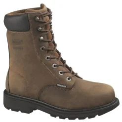 Wolverine Non-Slip Boots | Met Guard*McKay 8-Inch Metatarsal Guard Steel Toe Waterproof Boots Brown
