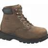 Wolverine Non-Slip Boots | Met Guard*Mckay 6-Inch Waterproof Steel Toe Metatarsal Guard Boots Brown