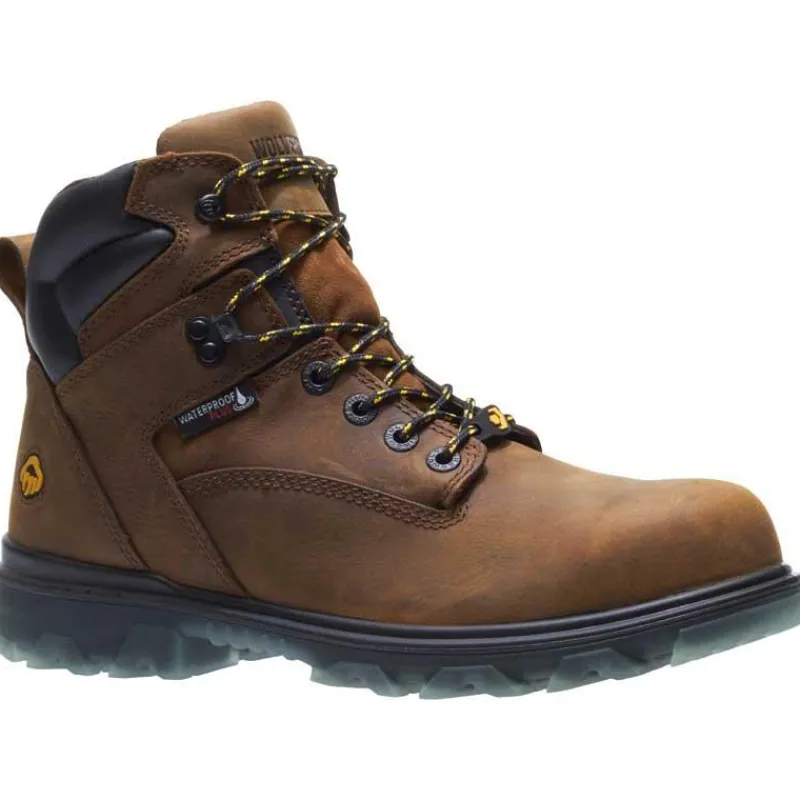 Wolverine Non-Slip Boots | Non-Steel Safety Toe*Men's 6" I-90 EPX CarbonMax Safety Toe Work Boot Sudan Brown