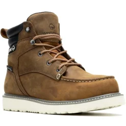Wolverine Non-Slip Boots | Work Boots*Men's 6" Trade Wedge Waterproof Soft Toe Moc Work Boot Sudan Brown