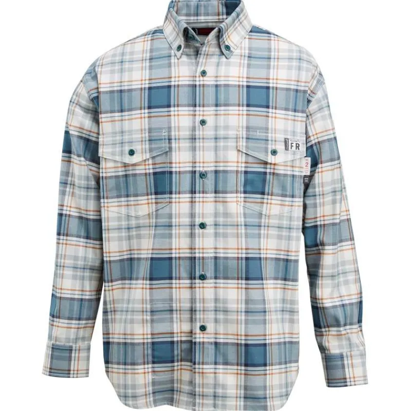 Wolverine Flame Resistant Shirts | Work Shirts*Men's Firezero Flame Resistant Plaid Twill Work Shirt