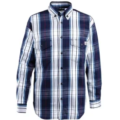 Wolverine Flame Resistant Shirts | Work Shirts*Men's Firezero Flame Resistant Plaid Twill Work Shirt