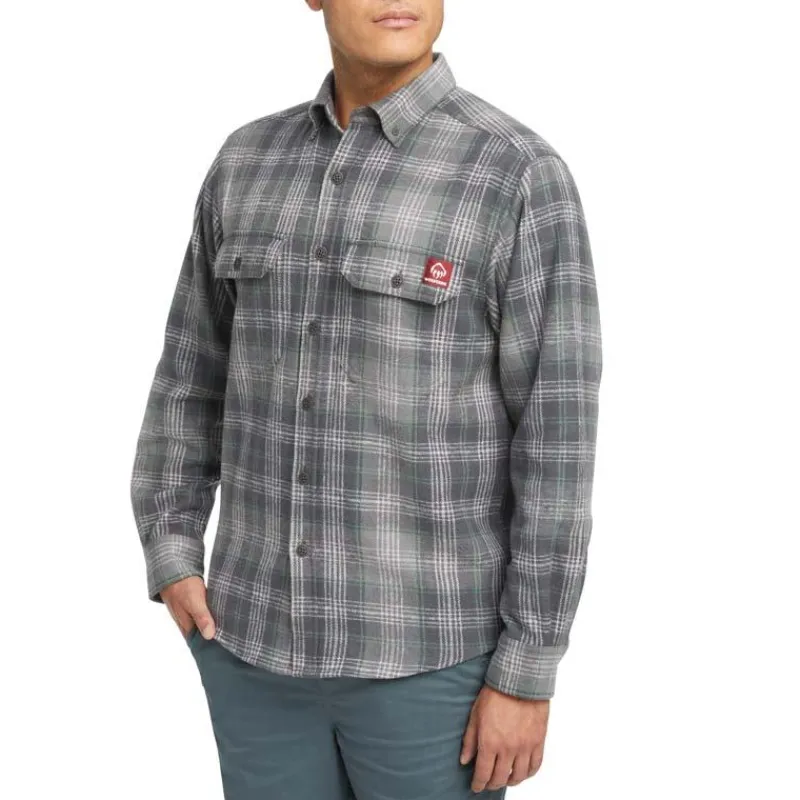 Wolverine Work Shirts*Men's Heavyweight Glacier Flannel Shirt