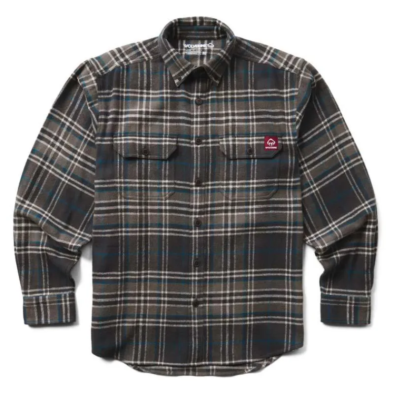 Wolverine Work Shirts*Men's Heavyweight Glacier Flannel Shirt