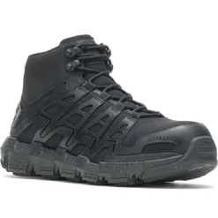Wolverine Non-Slip Boots | Non-Steel Safety Toe*Men's Rev Durashocks Ultraspring Composite Toe Mid Hiker Black