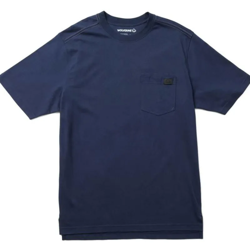 Wolverine T-Shirts*Men's Short Sleeve Guardian Cotton Pocket Tee