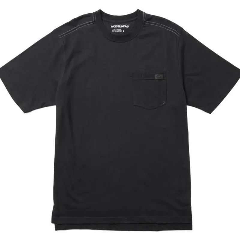 Wolverine T-Shirts*Men's Short Sleeve Guardian Cotton Pocket Tee