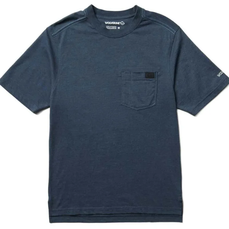 Wolverine T-Shirts*Men's Short Sleeve Guardian Cotton Pocket Tee