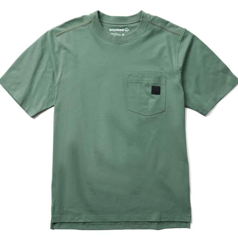 Wolverine T-Shirts*Men's Short Sleeve Guardian Cotton Pocket Tee