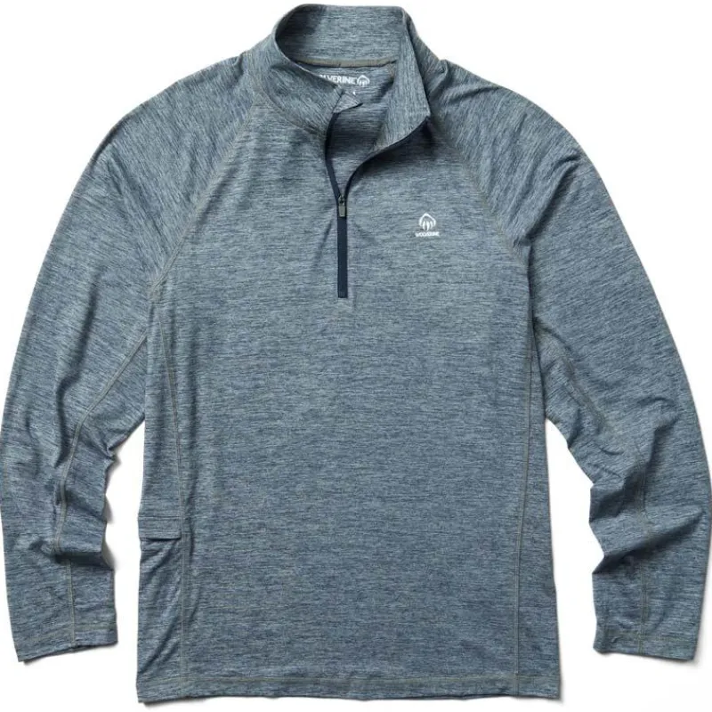 Wolverine T-Shirts*Men's Sun-Stop Eco 1/2 Zip Pull-Over