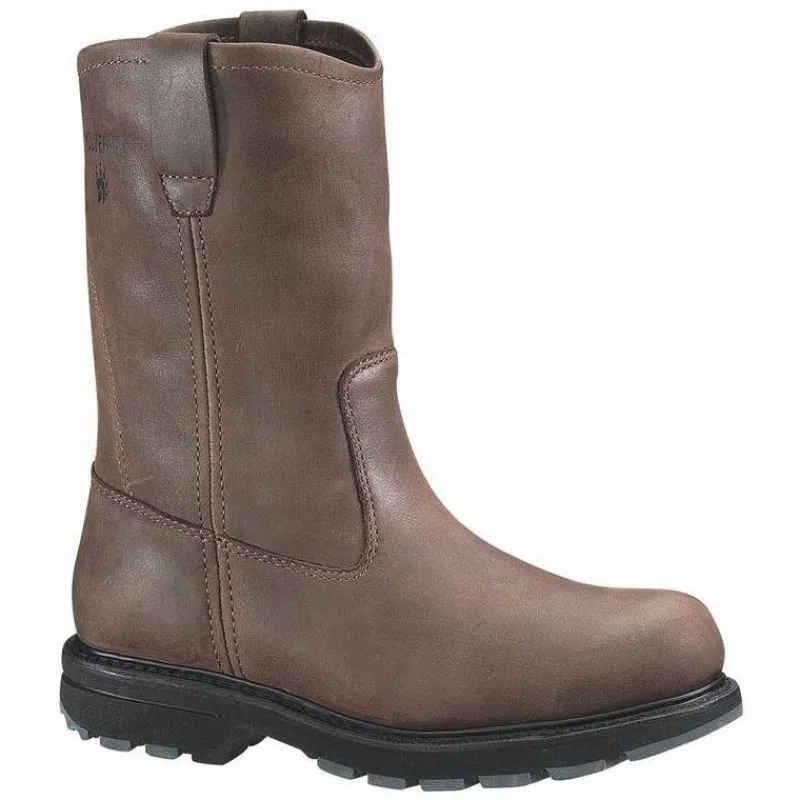 Wolverine Non-Slip Boots | Wellington*Slip Resistant 10-Inch Wellington Dark Brown