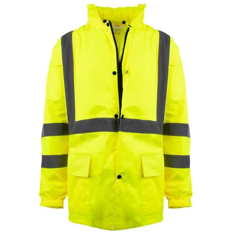 Work Force Rain Jackets | Rain Gear*Men's Class 3 Hi-Visibility Rain Jacket Lime
