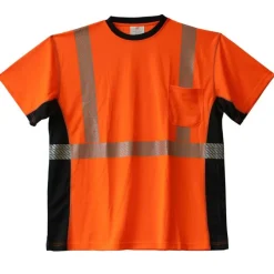 Work Force Hi-Visibility Shirts | T-Shirts*Men's Class 2 Short Sleeve Reflective Safety T-Shirt Orange