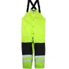 Work Force Rain Pants & Bibs | Rain Gear*Men's Waterproof Hi Viz With Reflective Rain Bib Overall Hi Viz Green